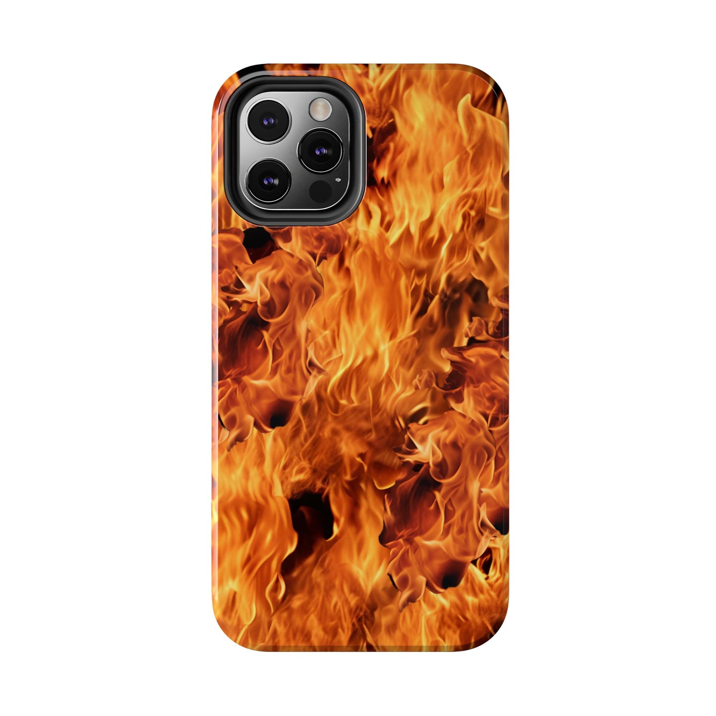Fire Flame Design Tough Phone Case for iPhone and Samsung Smartphones