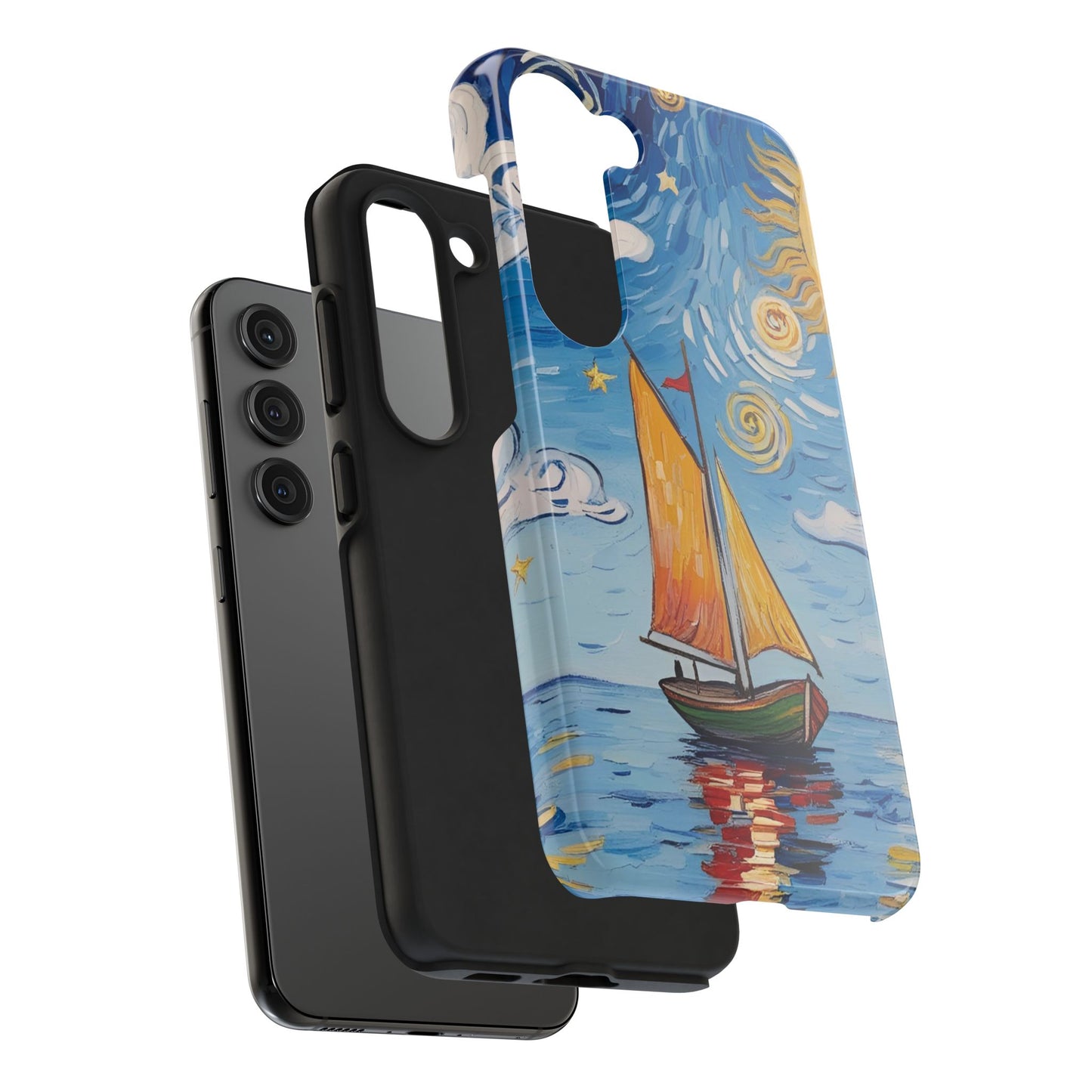 Phone Case - Sailboat Artsy Pattern Tough Phone Case