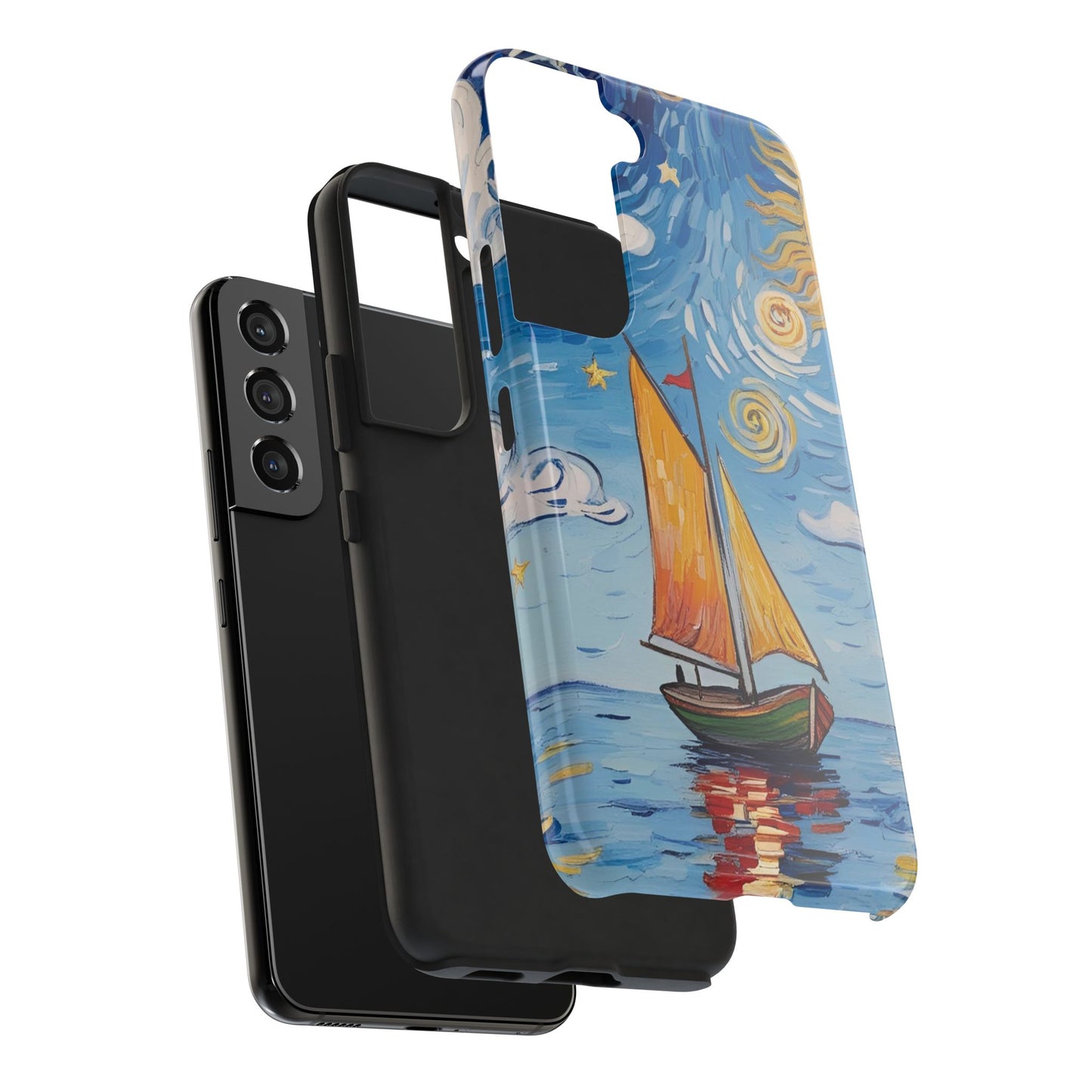 Phone Case - Sailboat Artsy Pattern Tough Phone Case