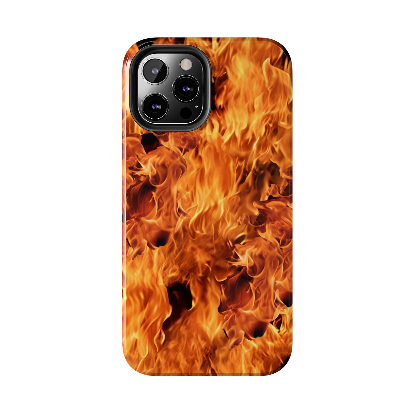 Fire Flame Design Tough Phone Case for iPhone and Samsung Smartphones