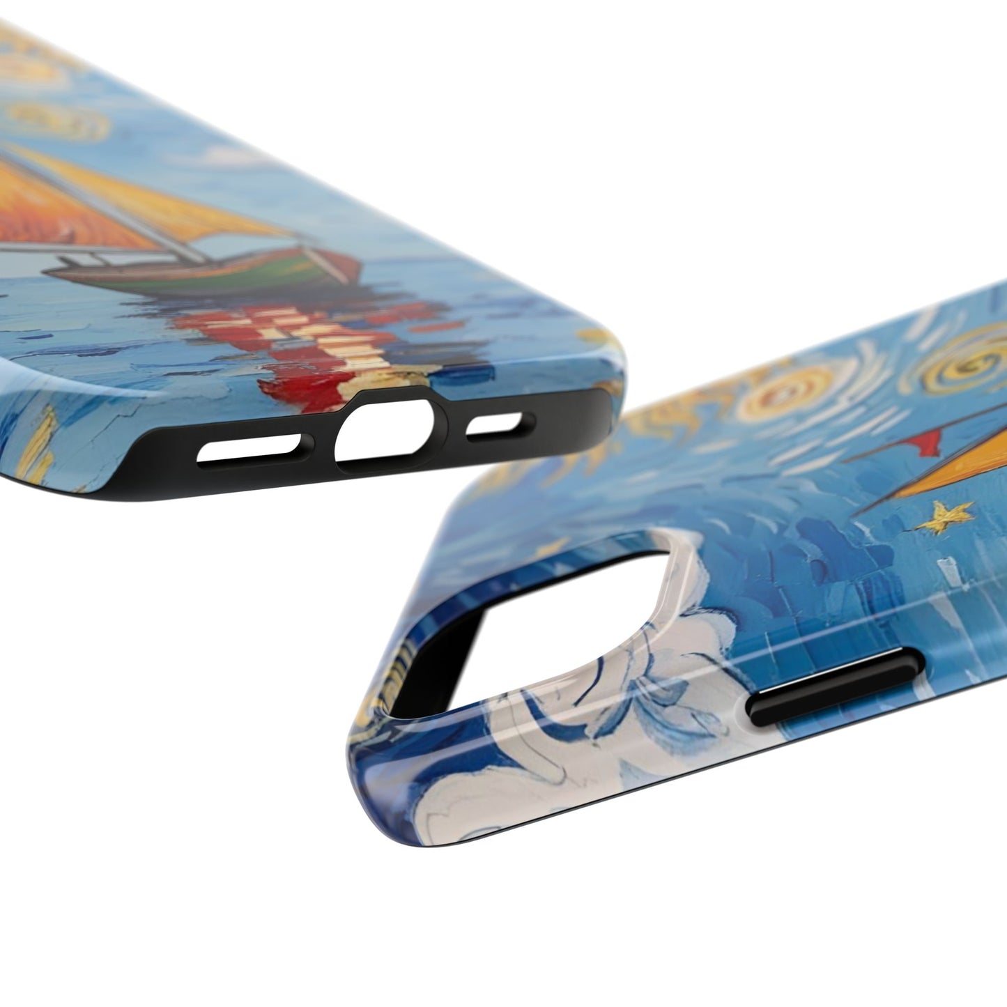 Phone Case - Sailboat Artsy Pattern Tough Phone Case