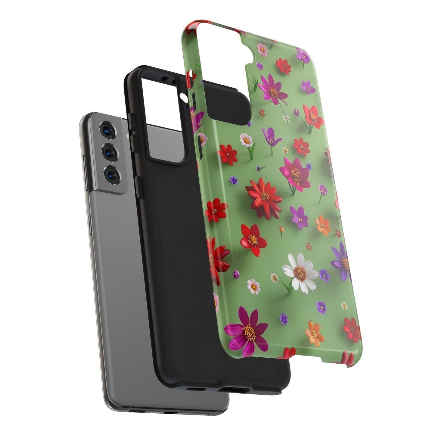 Tough Phone Cases - Summer Flowers in 3D