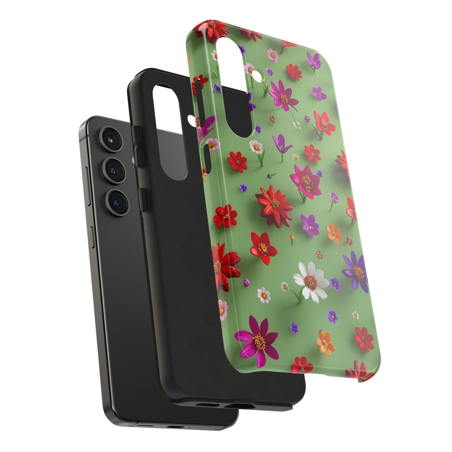 Tough Phone Cases - Summer Flowers in 3D