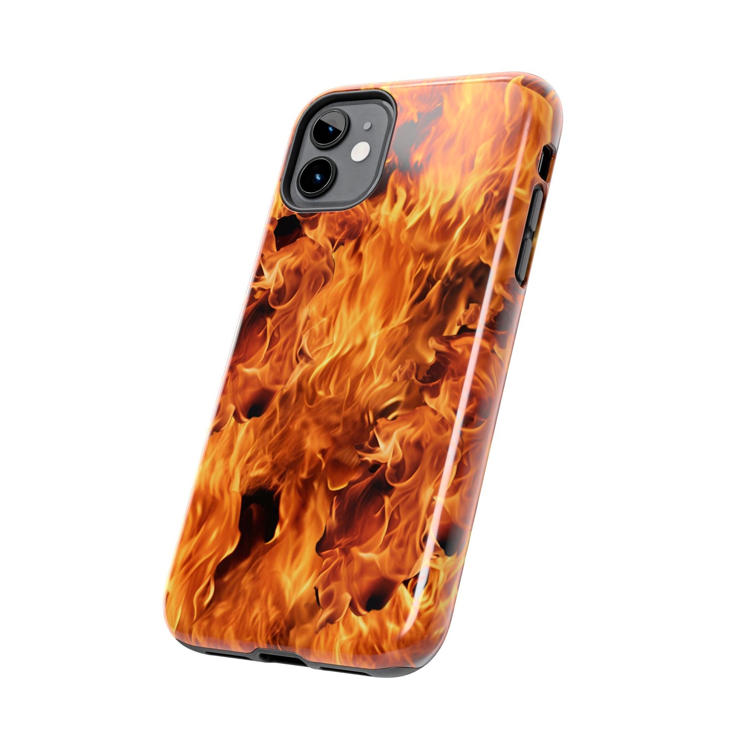 Fire Flame Design Tough Phone Case for iPhone and Samsung Smartphones