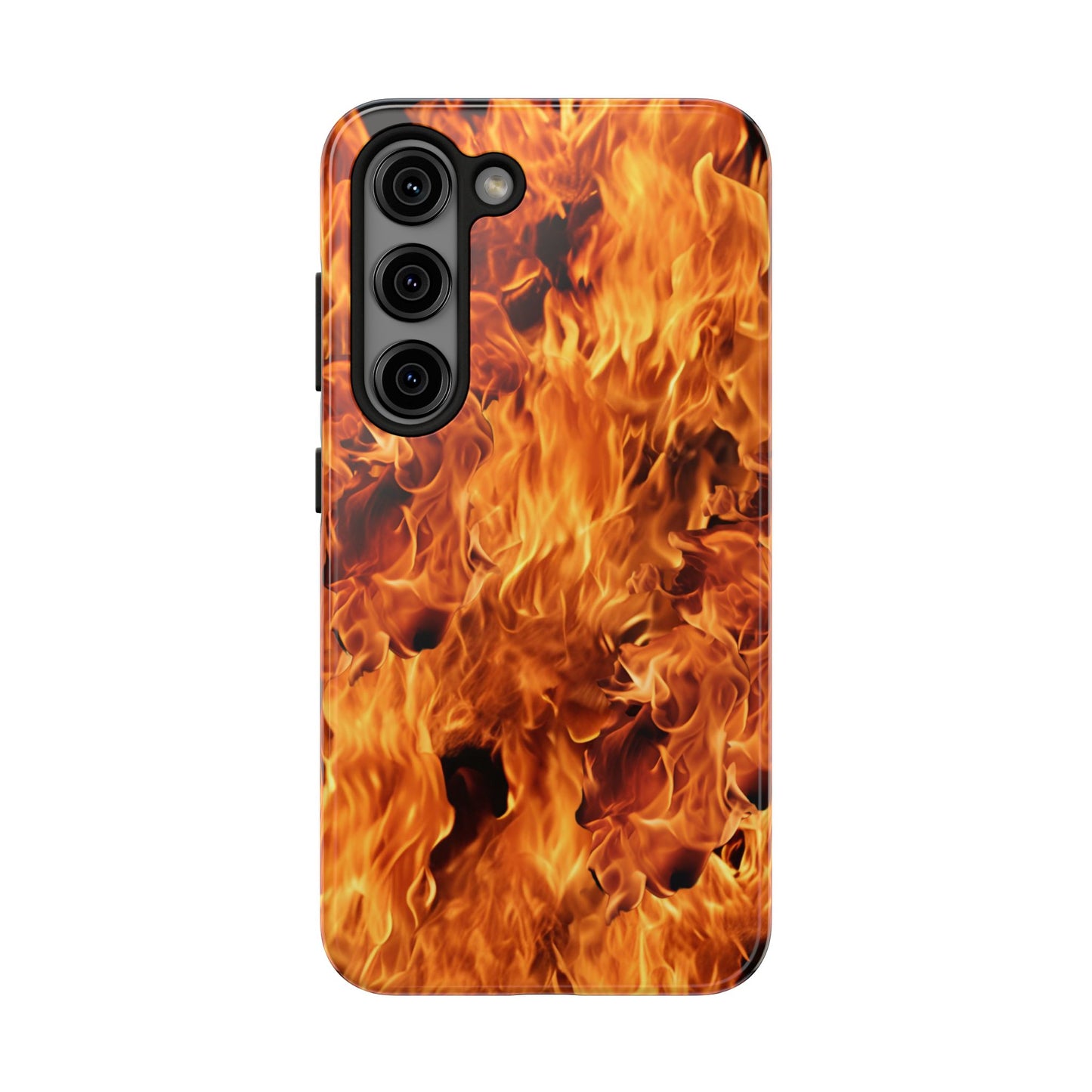 Fire Flame Design Tough Phone Case for iPhone and Samsung Smartphones