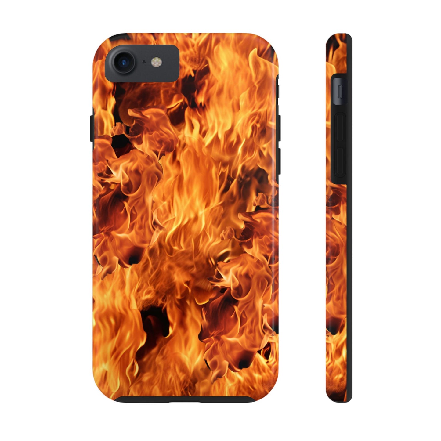 Fire Flame Design Tough Phone Case for iPhone and Samsung Smartphones
