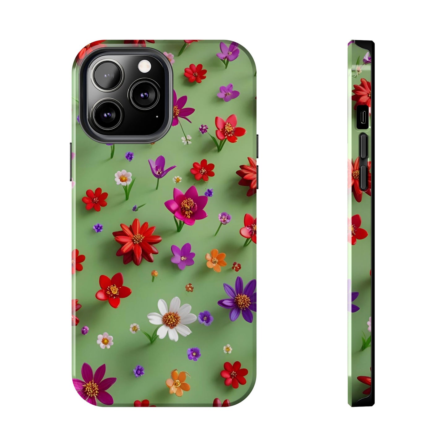 Tough Phone Cases - Summer Flowers in 3D