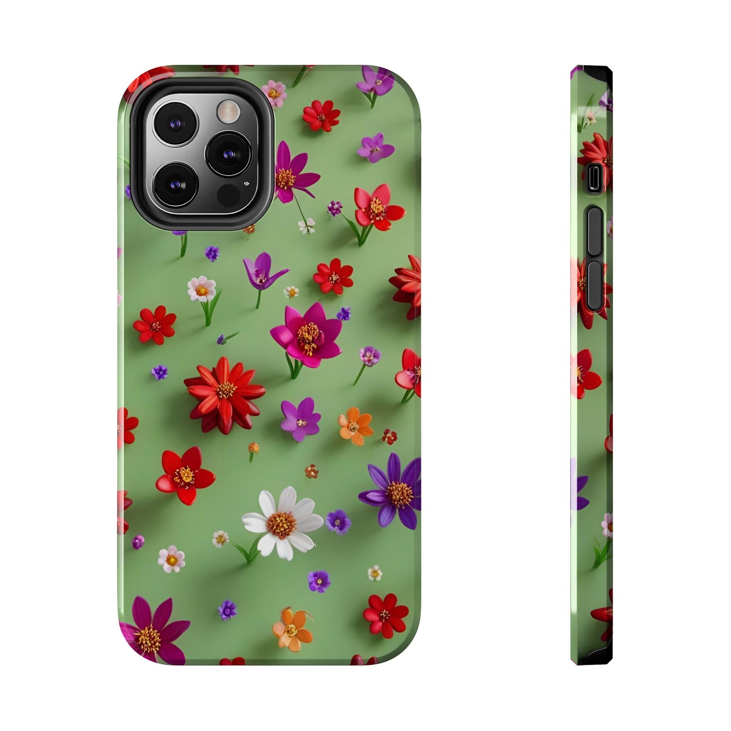 Tough Phone Cases - Summer Flowers in 3D