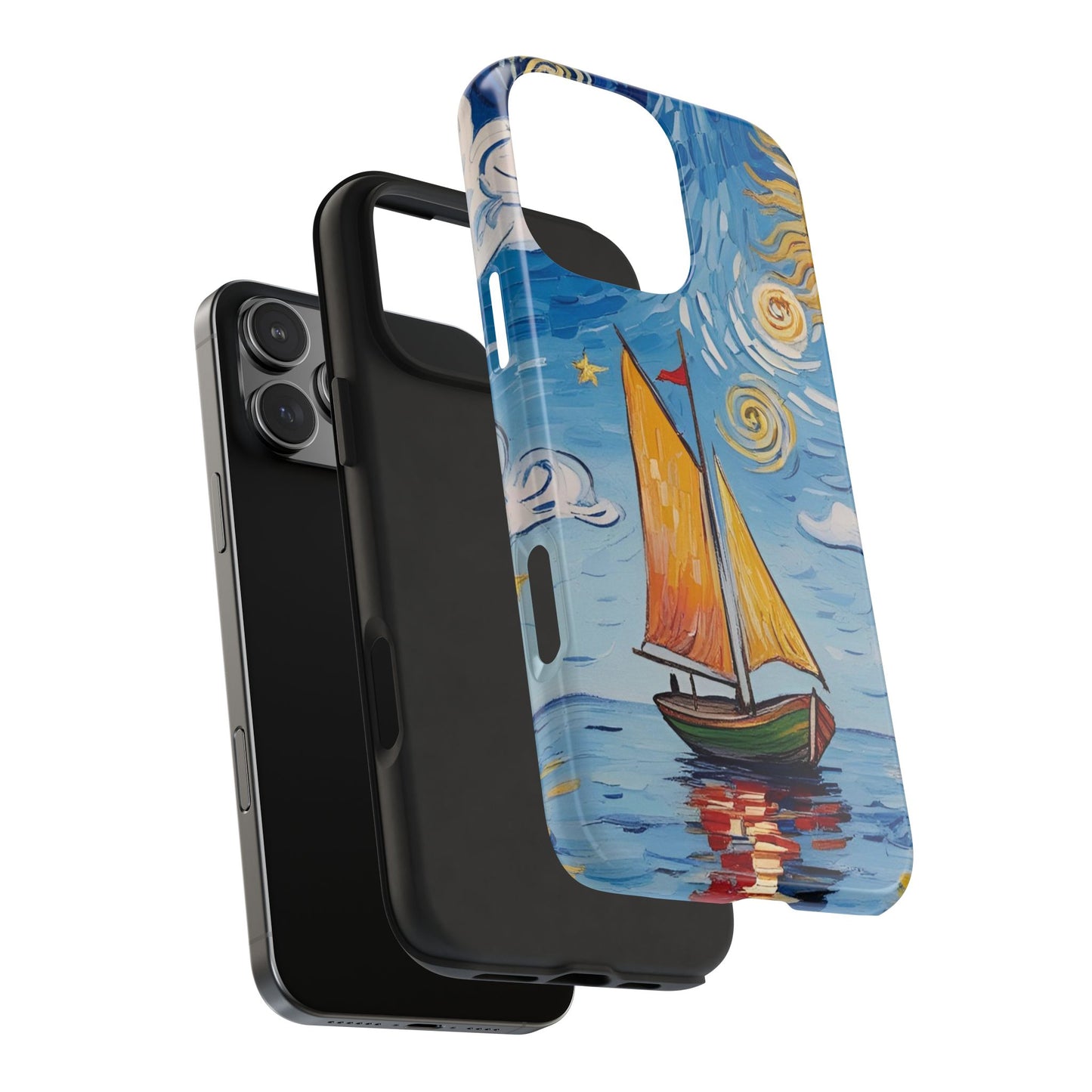 Phone Case - Sailboat Artsy Pattern Tough Phone Case