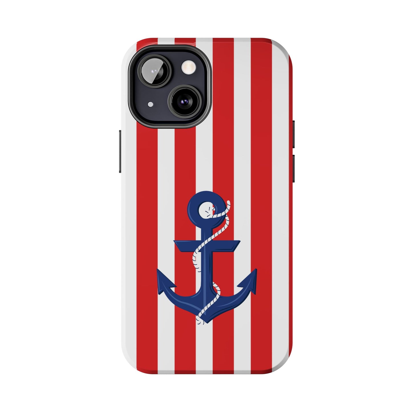 Stars and Stripes with Anchor - Tough Phone Case for iPhones and Samsung Smartphones