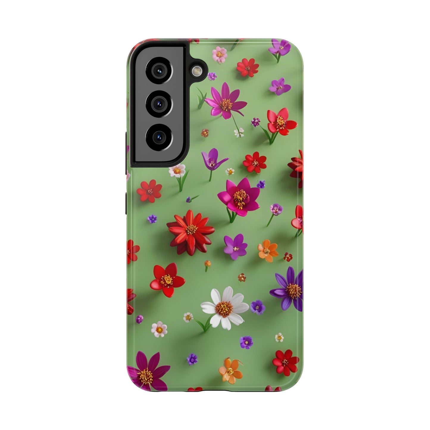 Tough Phone Cases - Summer Flowers in 3D
