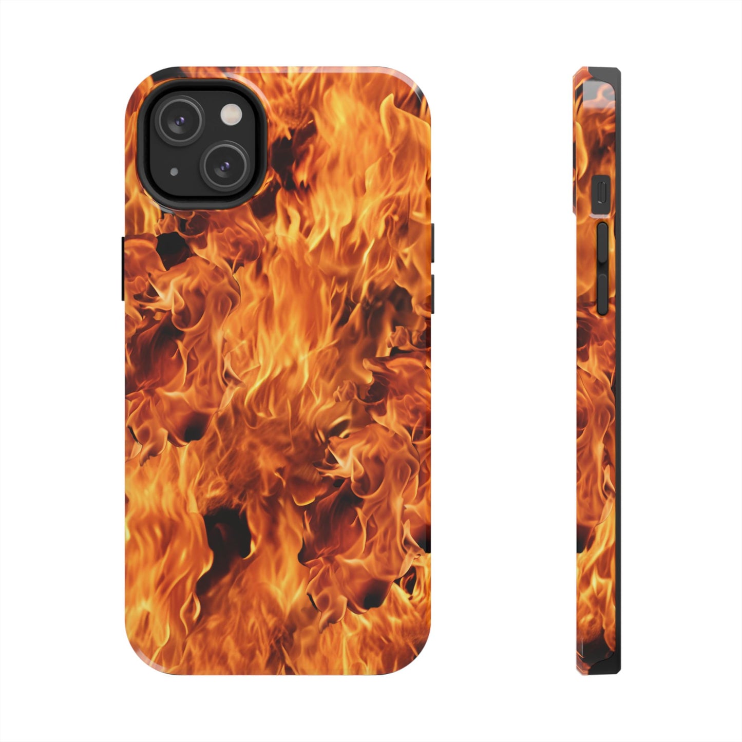 Fire Flame Design Tough Phone Case for iPhone and Samsung Smartphones