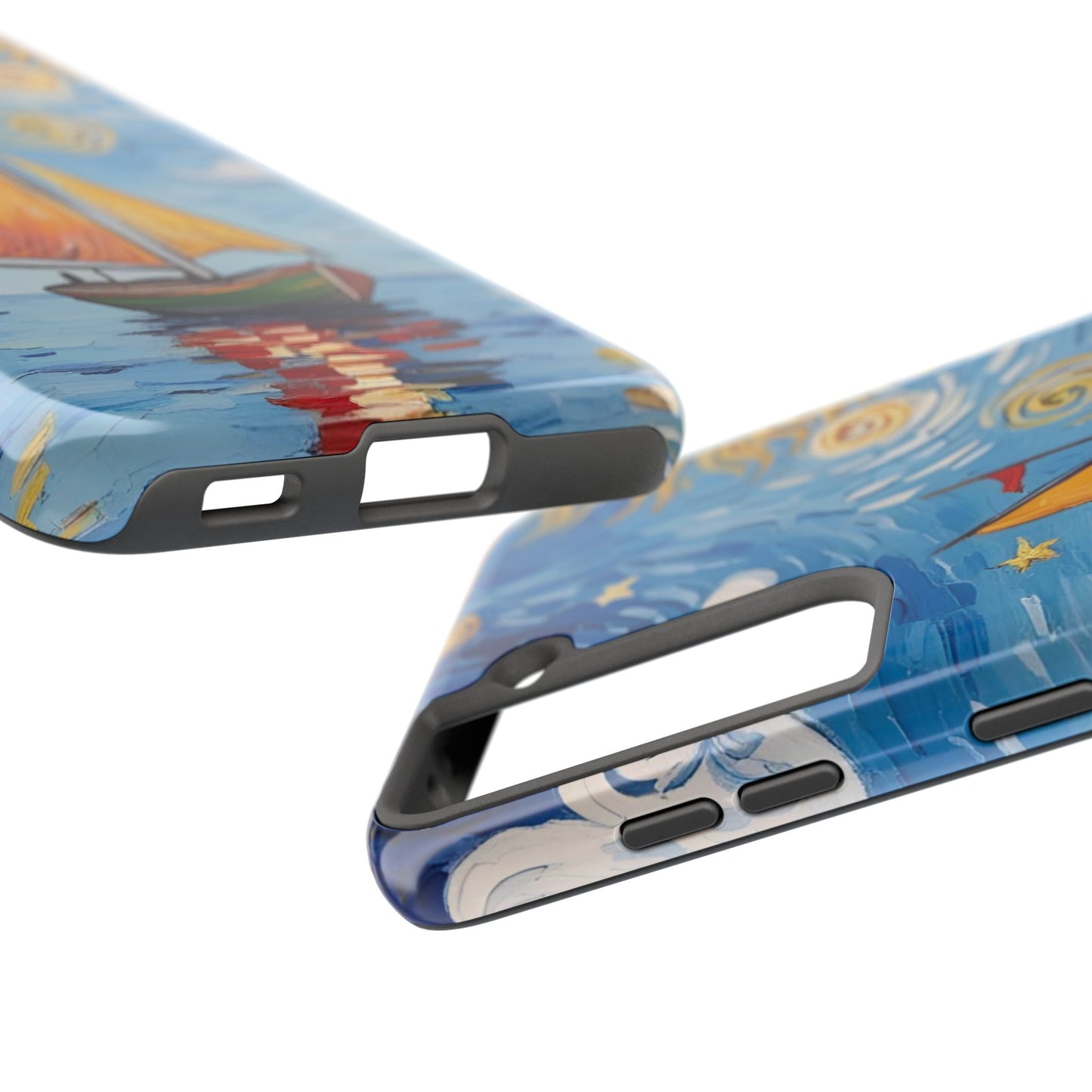 Phone Case - Sailboat Artsy Pattern Tough Phone Case