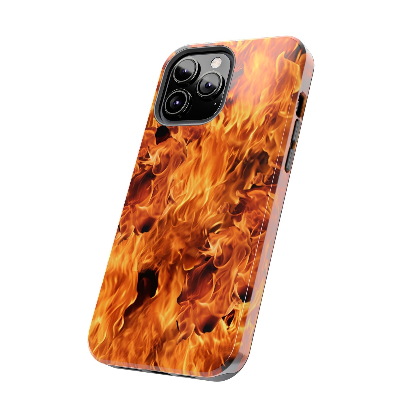 Fire Flame Design Tough Phone Case for iPhone and Samsung Smartphones