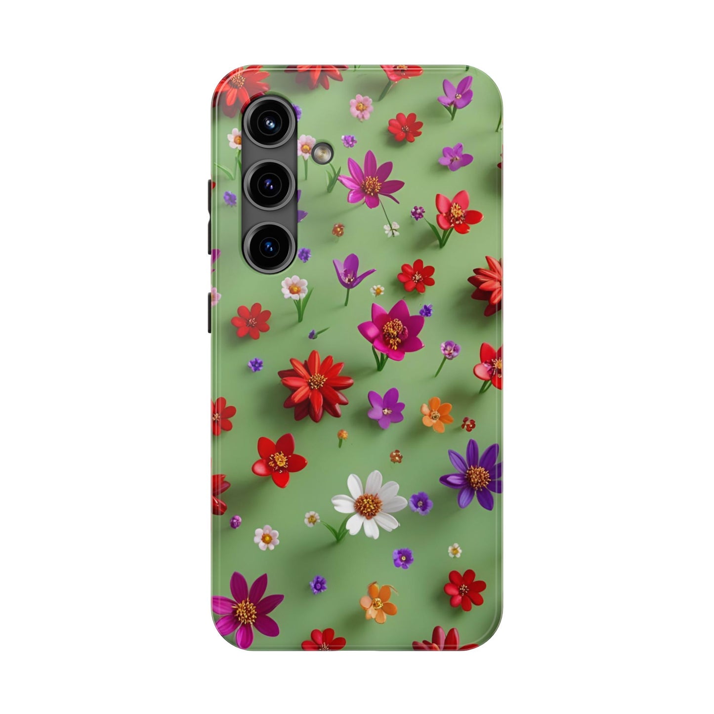Tough Phone Cases - Summer Flowers in 3D