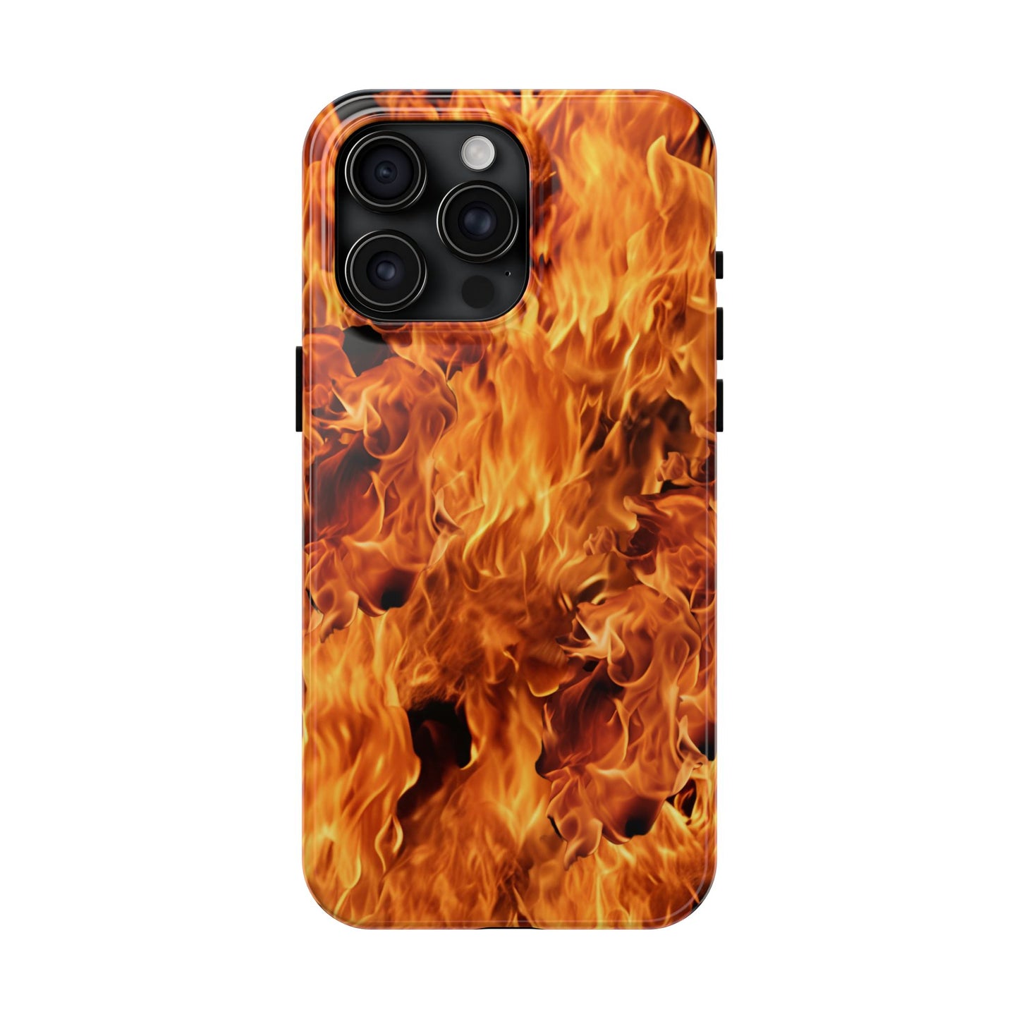 Fire Flame Design Tough Phone Case for iPhone and Samsung Smartphones