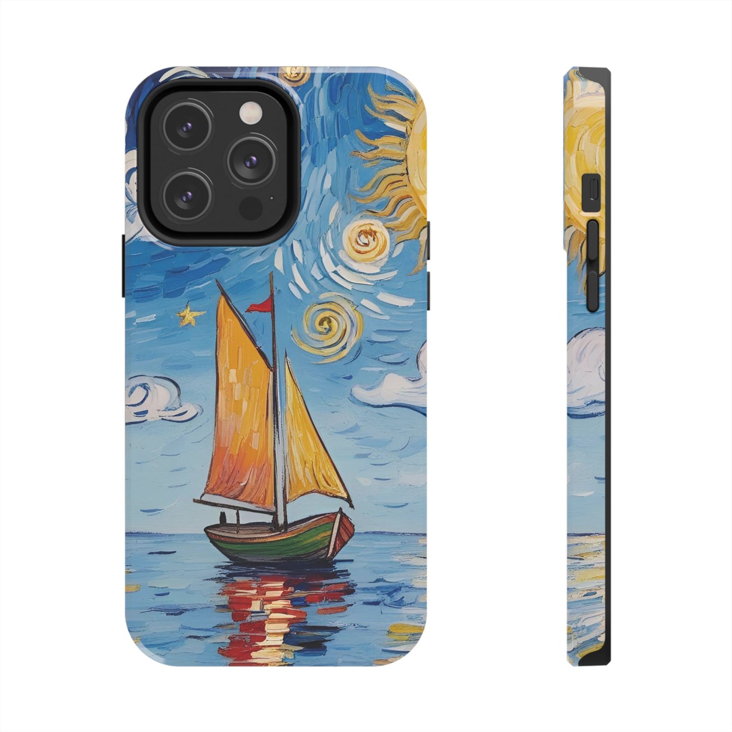 Phone Case - Sailboat Artsy Pattern Tough Phone Case