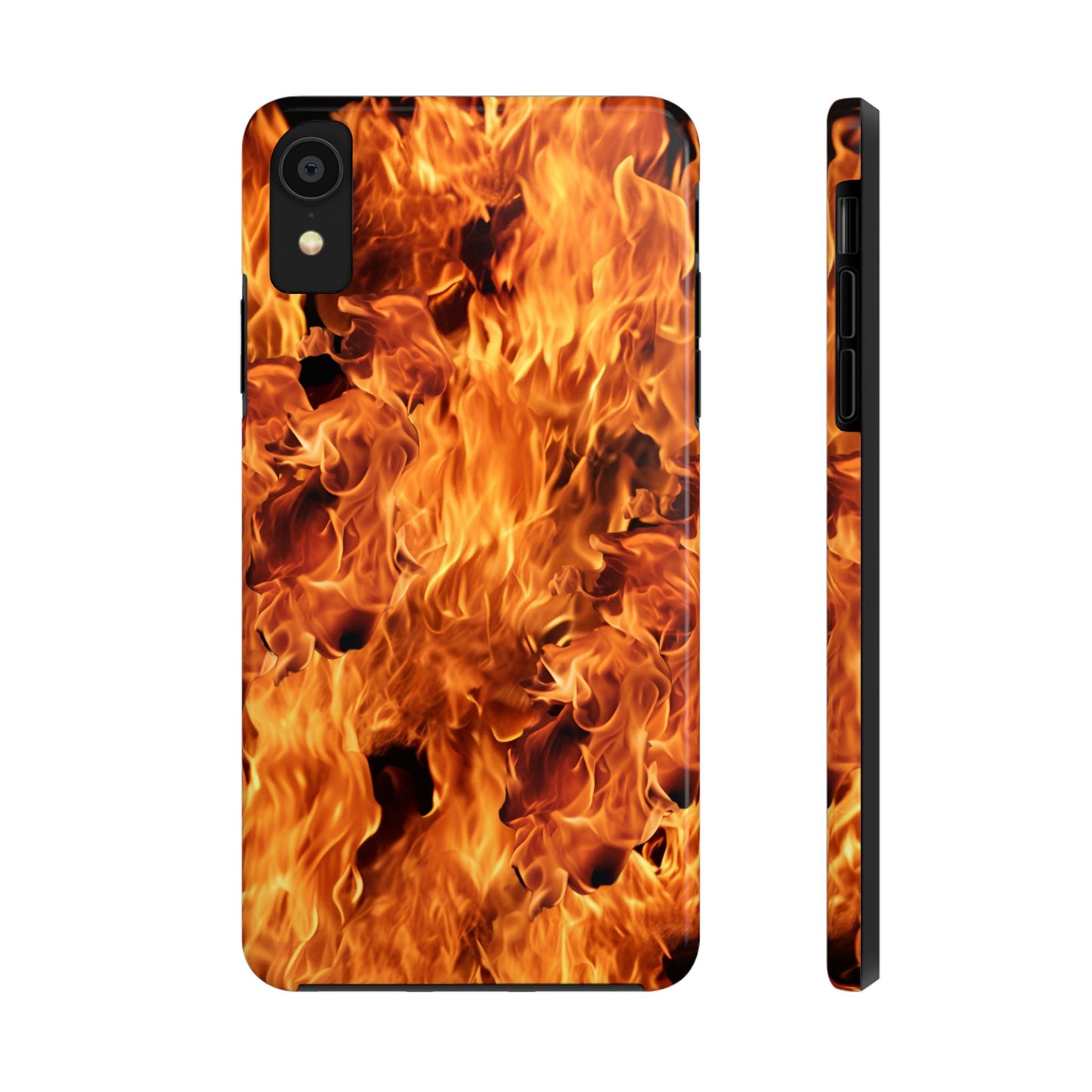 Fire Flame Design Tough Phone Case for iPhone and Samsung Smartphones