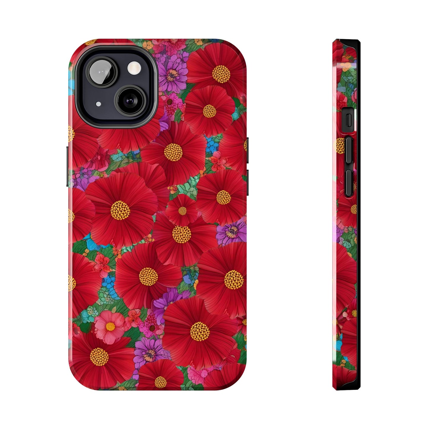 Tough Phone Cases - Beautiful Bold Red Poppies