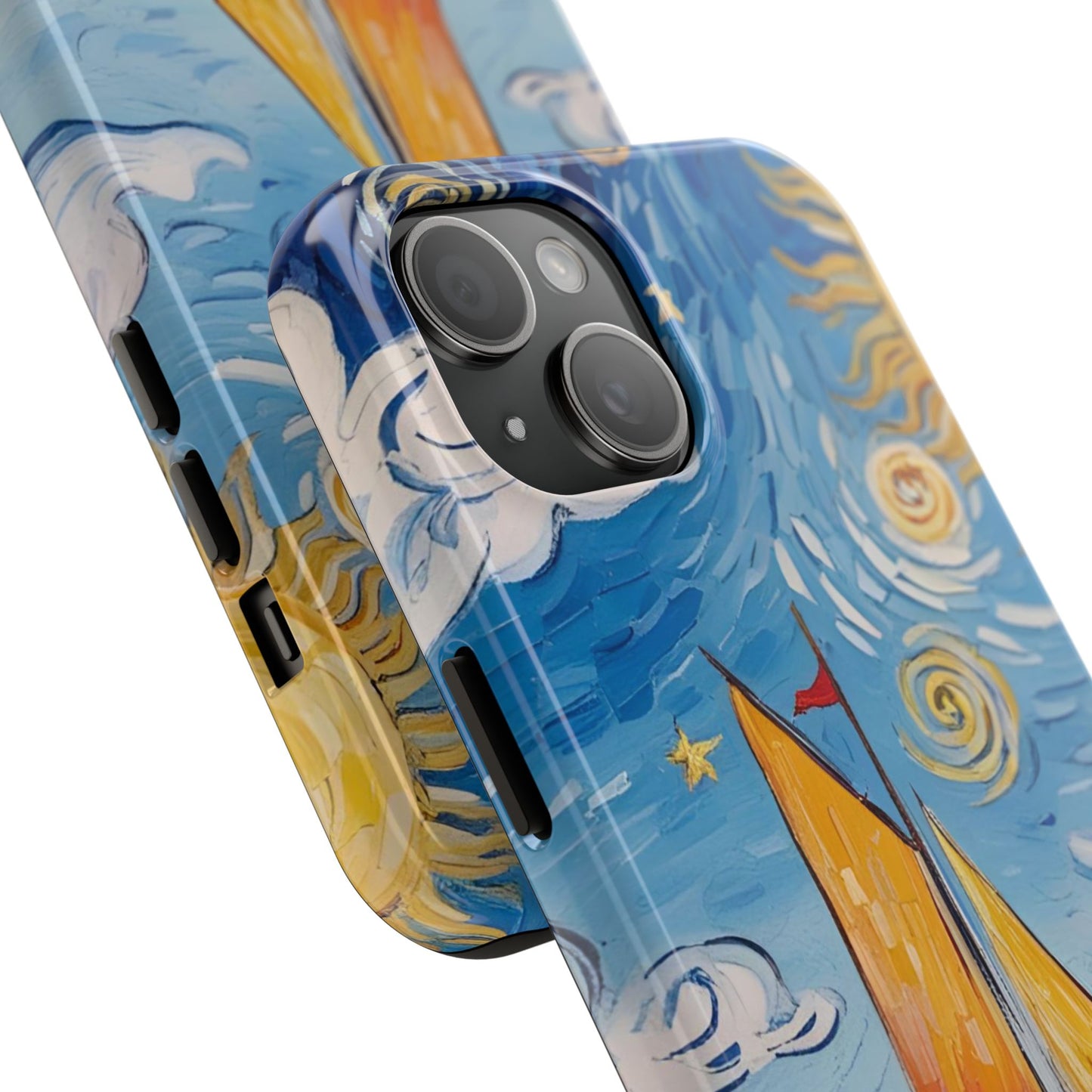 Phone Case - Sailboat Artsy Pattern Tough Phone Case
