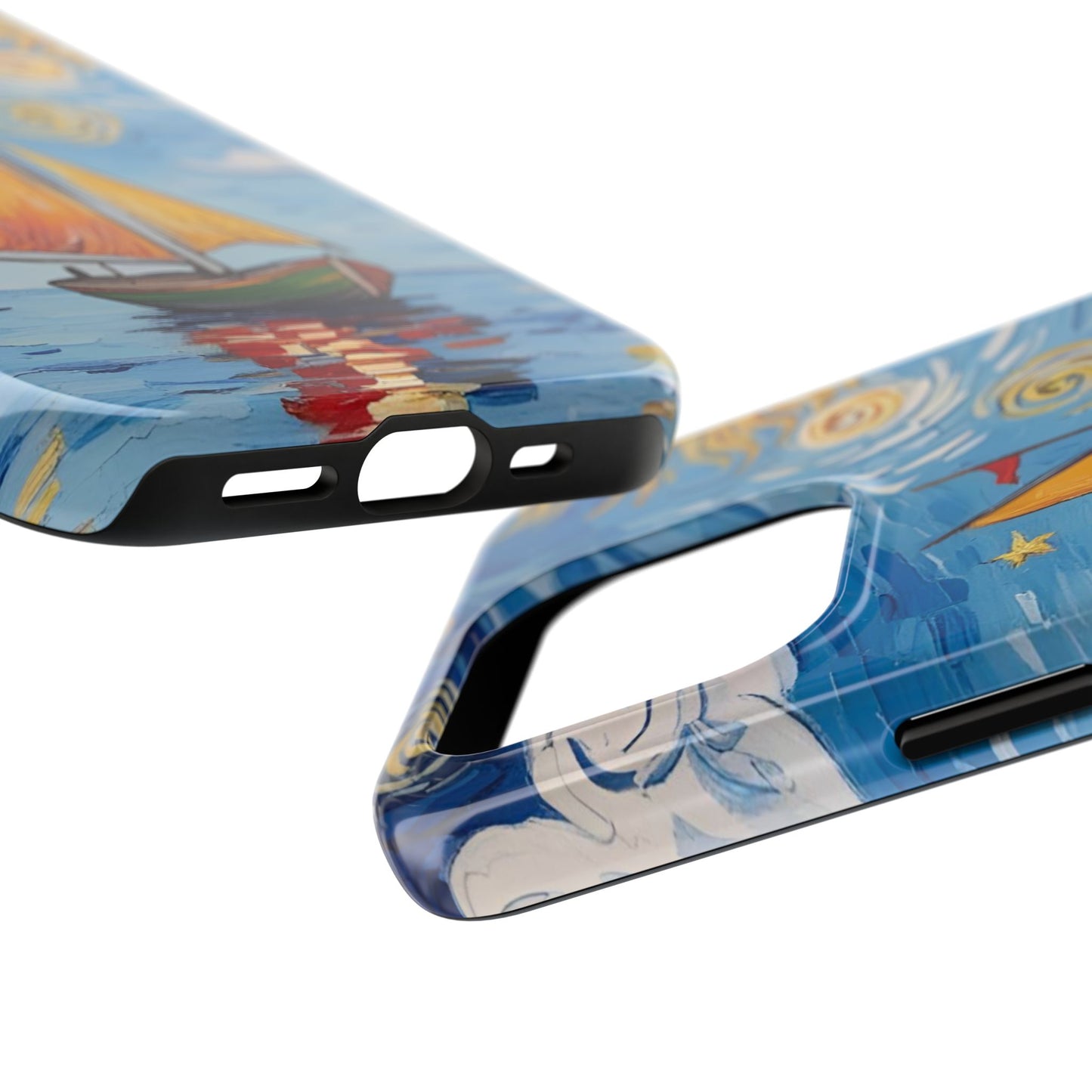 Phone Case - Sailboat Artsy Pattern Tough Phone Case