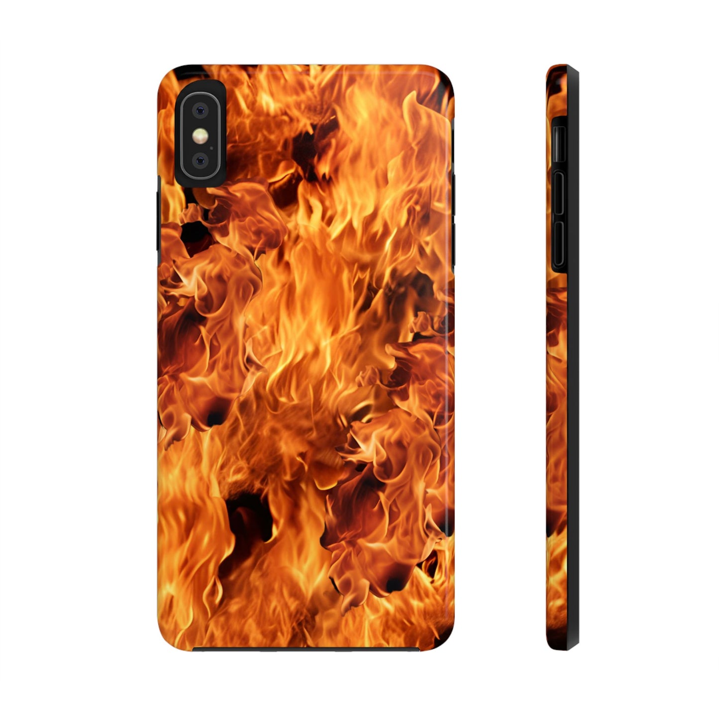 Fire Flame Design Tough Phone Case for iPhone and Samsung Smartphones