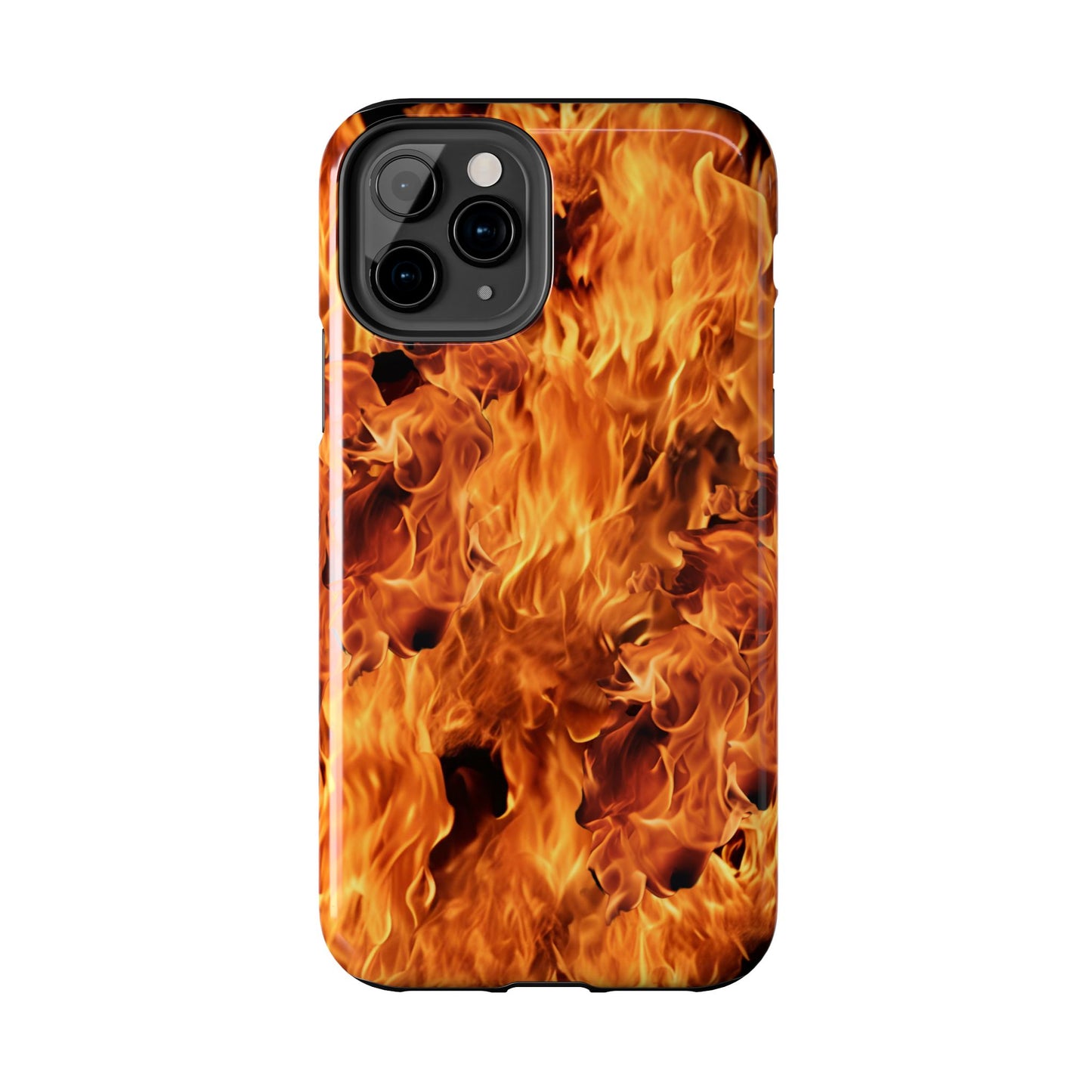 Fire Flame Design Tough Phone Case for iPhone and Samsung Smartphones