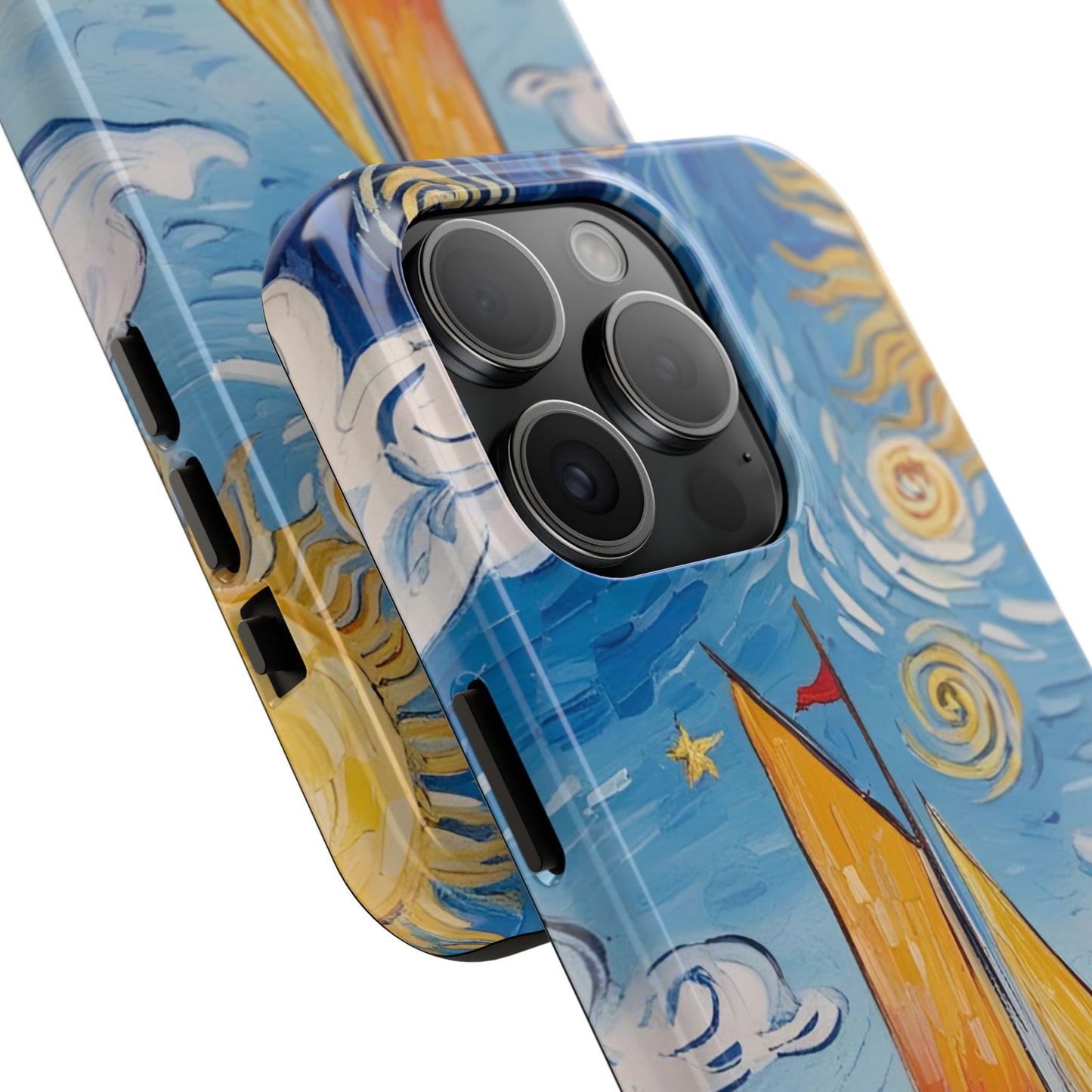 Phone Case - Sailboat Artsy Pattern Tough Phone Case