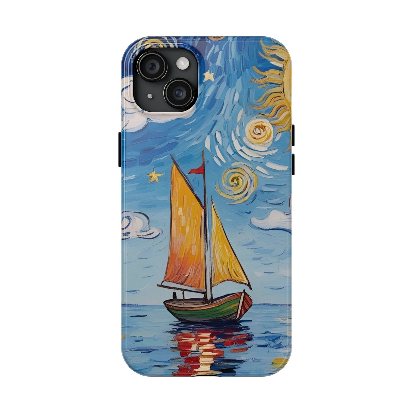 Phone Case - Sailboat Artsy Pattern Tough Phone Case