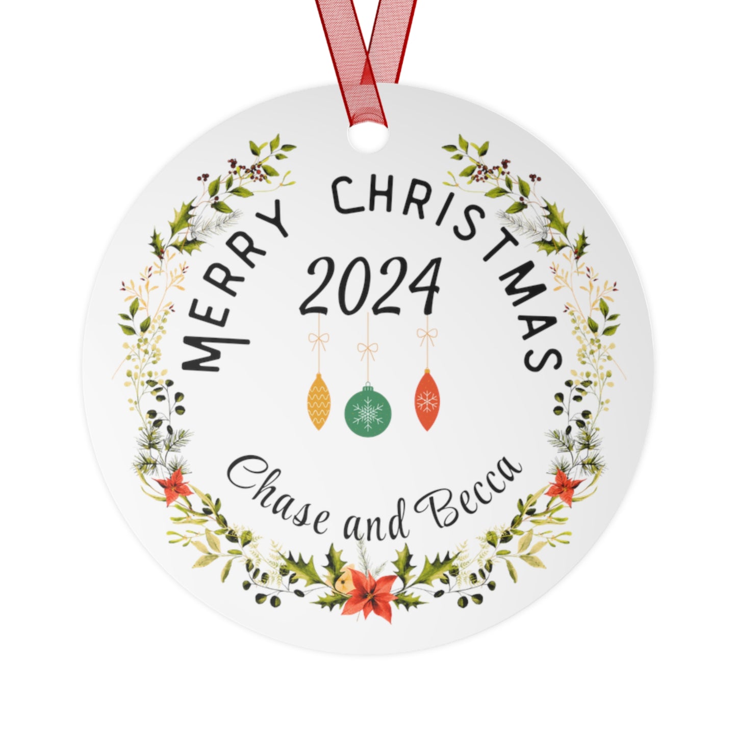 Metal Ornaments - Personalized Mid-Century Vibe