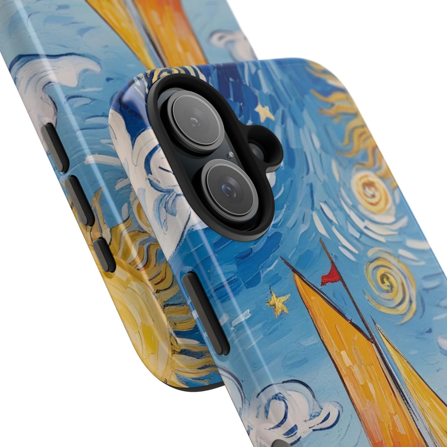 Phone Case - Sailboat Artsy Pattern Tough Phone Case