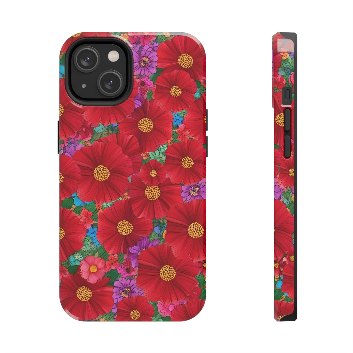 Tough Phone Cases - Beautiful Bold Red Poppies