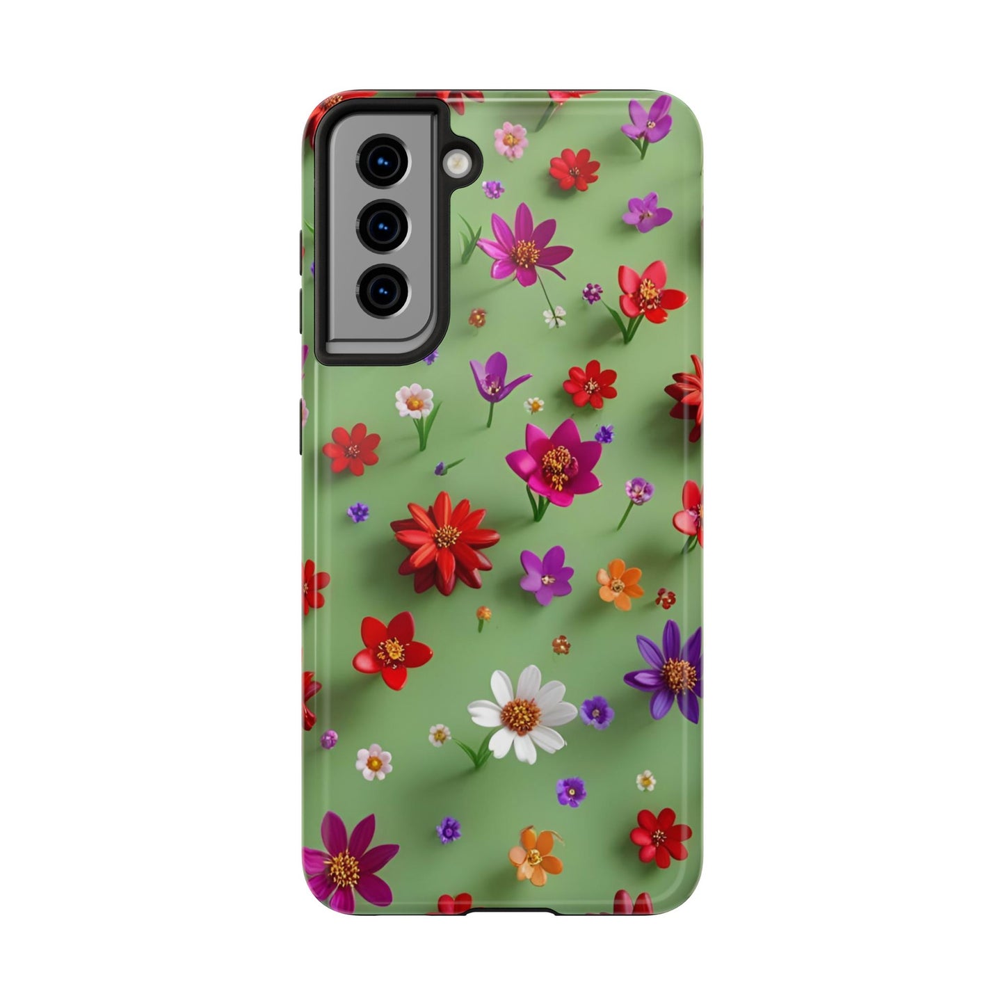 Tough Phone Cases - Summer Flowers in 3D