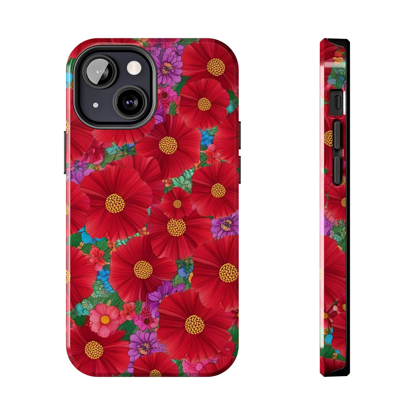 Tough Phone Cases - Beautiful Bold Red Poppies