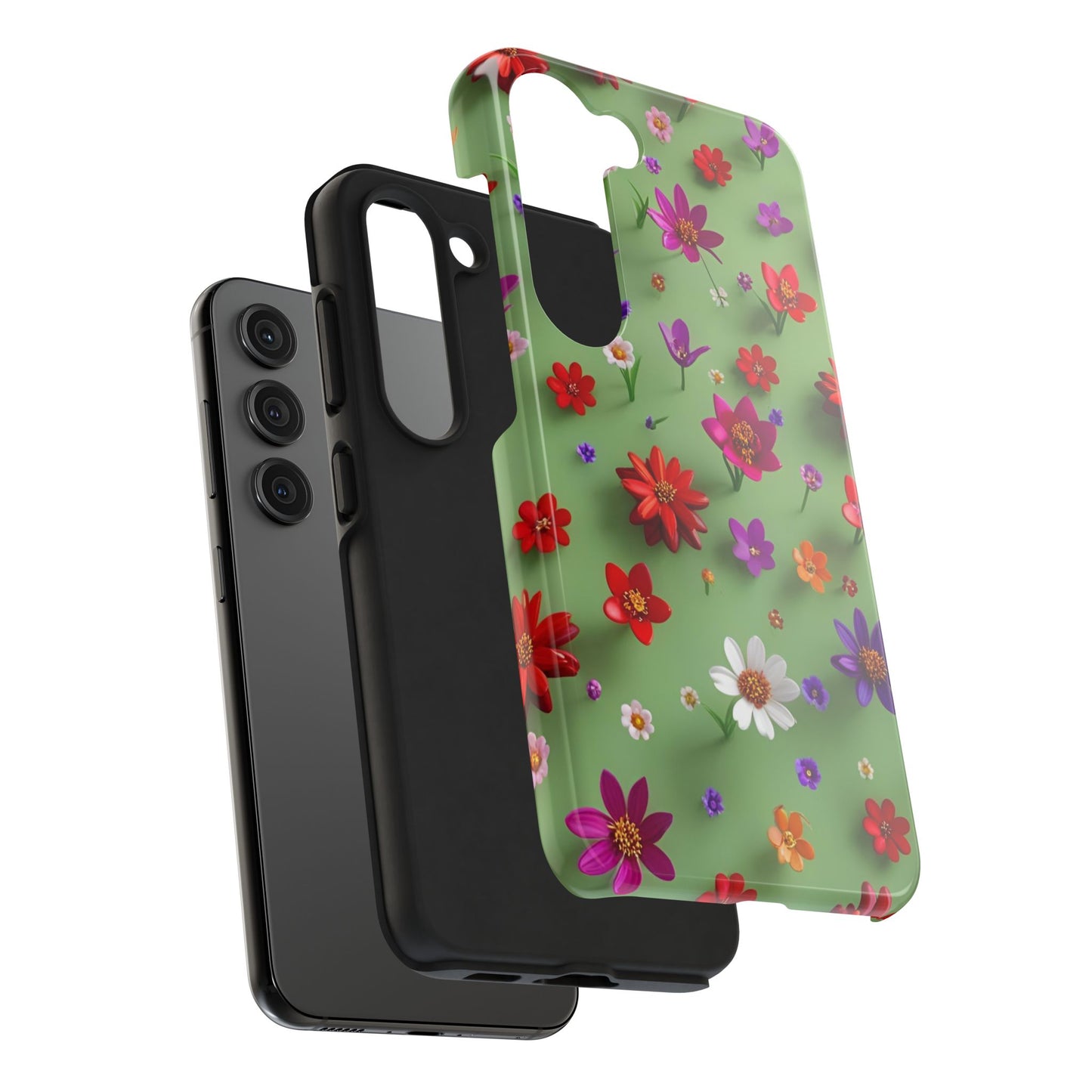 Tough Phone Cases - Summer Flowers in 3D