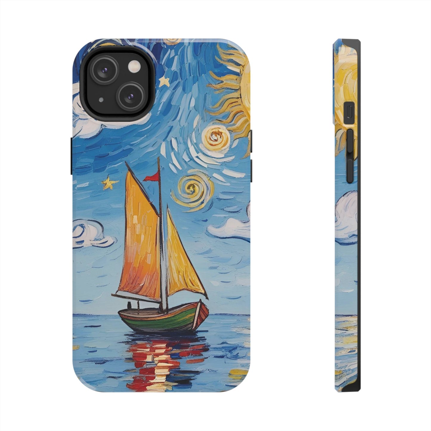 Phone Case - Sailboat Artsy Pattern Tough Phone Case