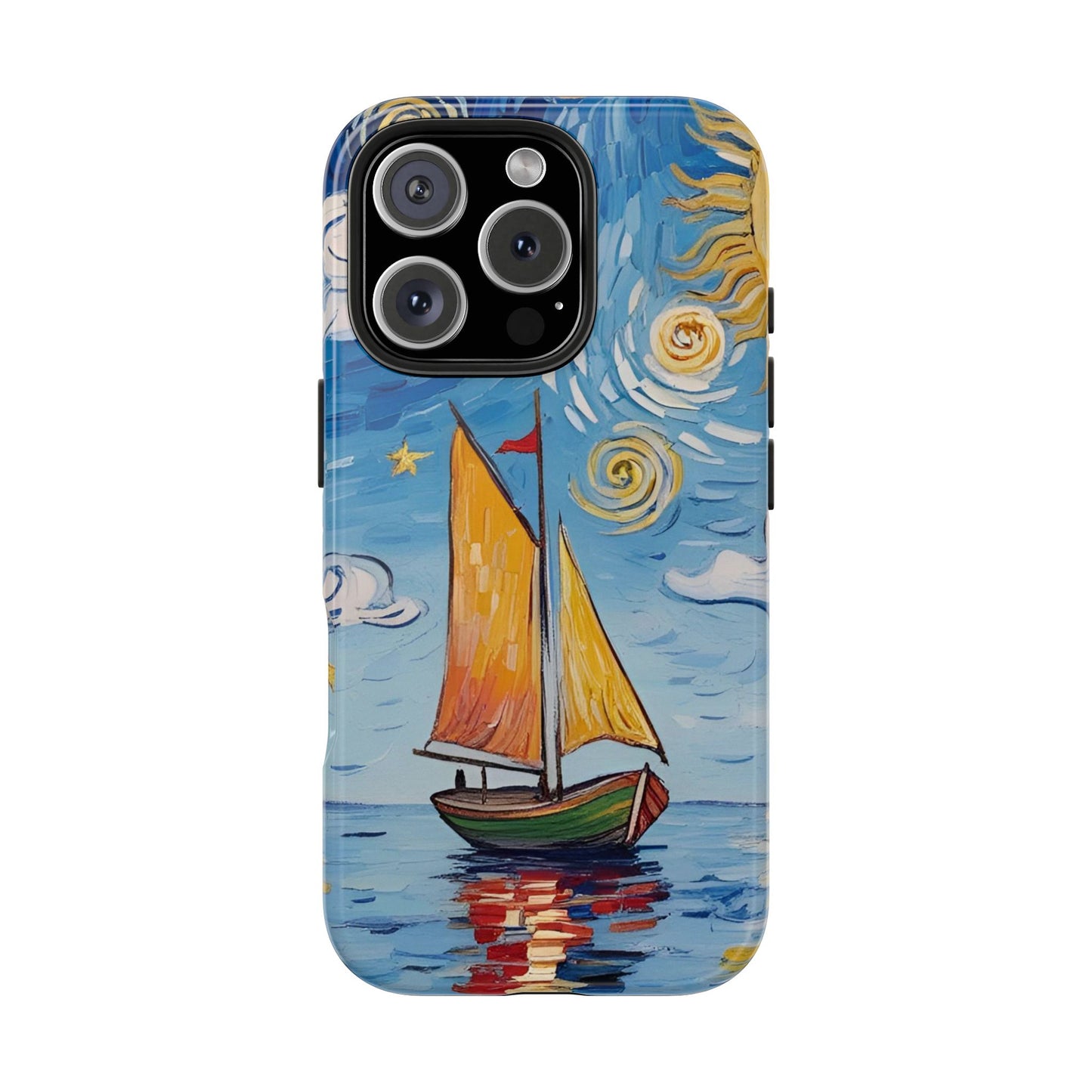 Phone Case - Sailboat Artsy Pattern Tough Phone Case