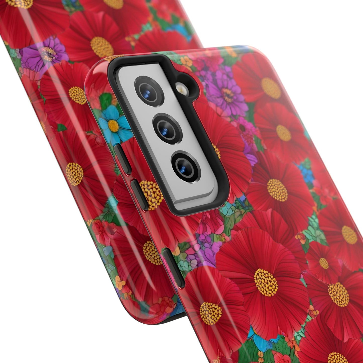 Tough Phone Cases - Beautiful Bold Red Poppies