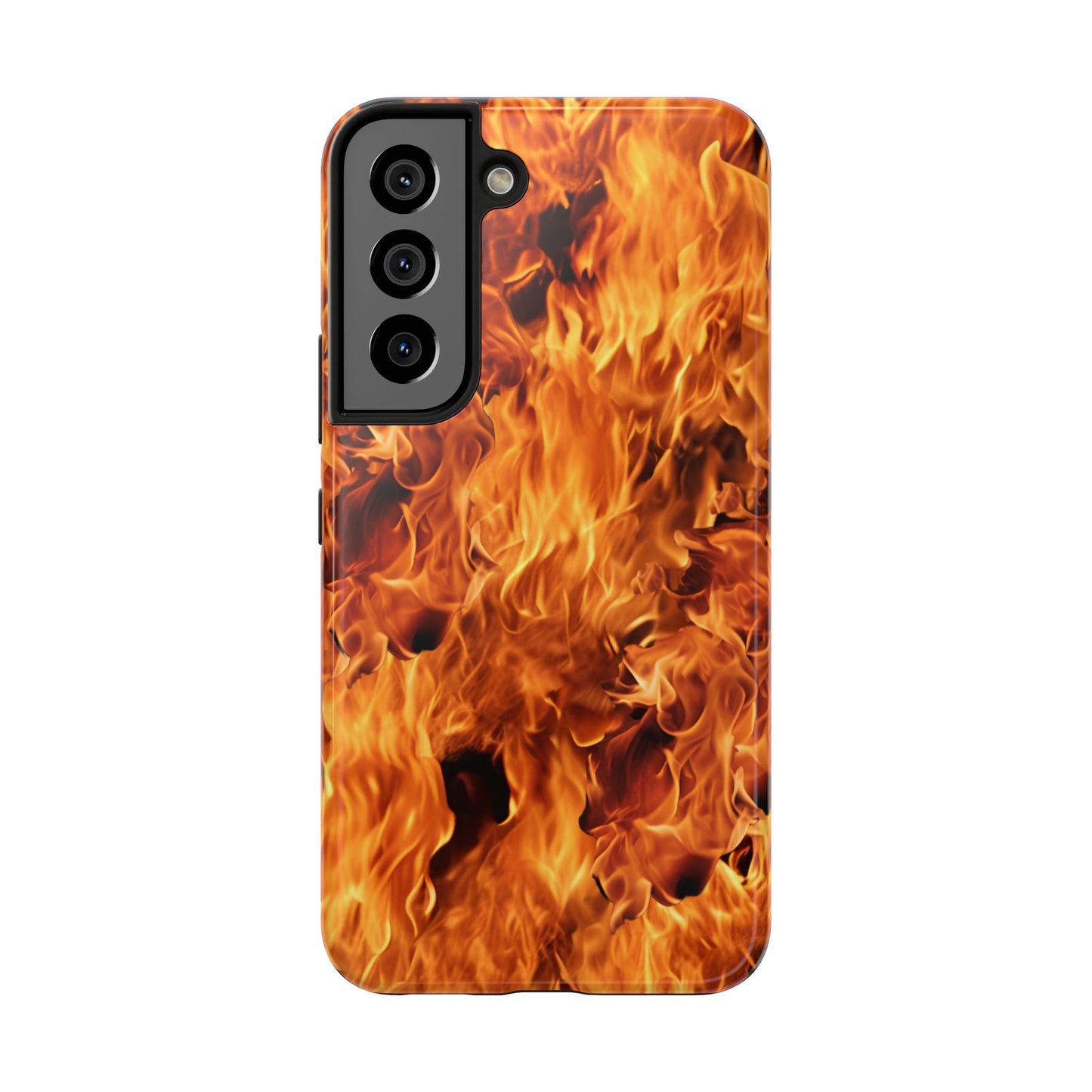 Fire Flame Design Tough Phone Case for iPhone and Samsung Smartphones
