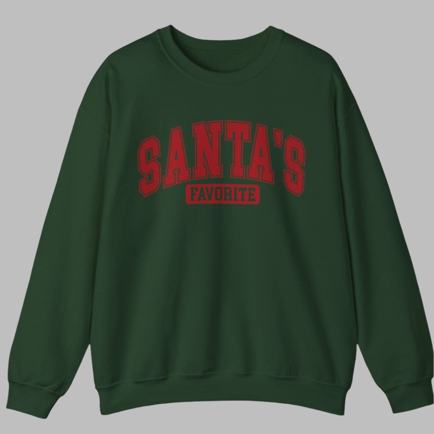 Crewneck Sweatshirt - SANTA'S FAVORITE Christmas Design