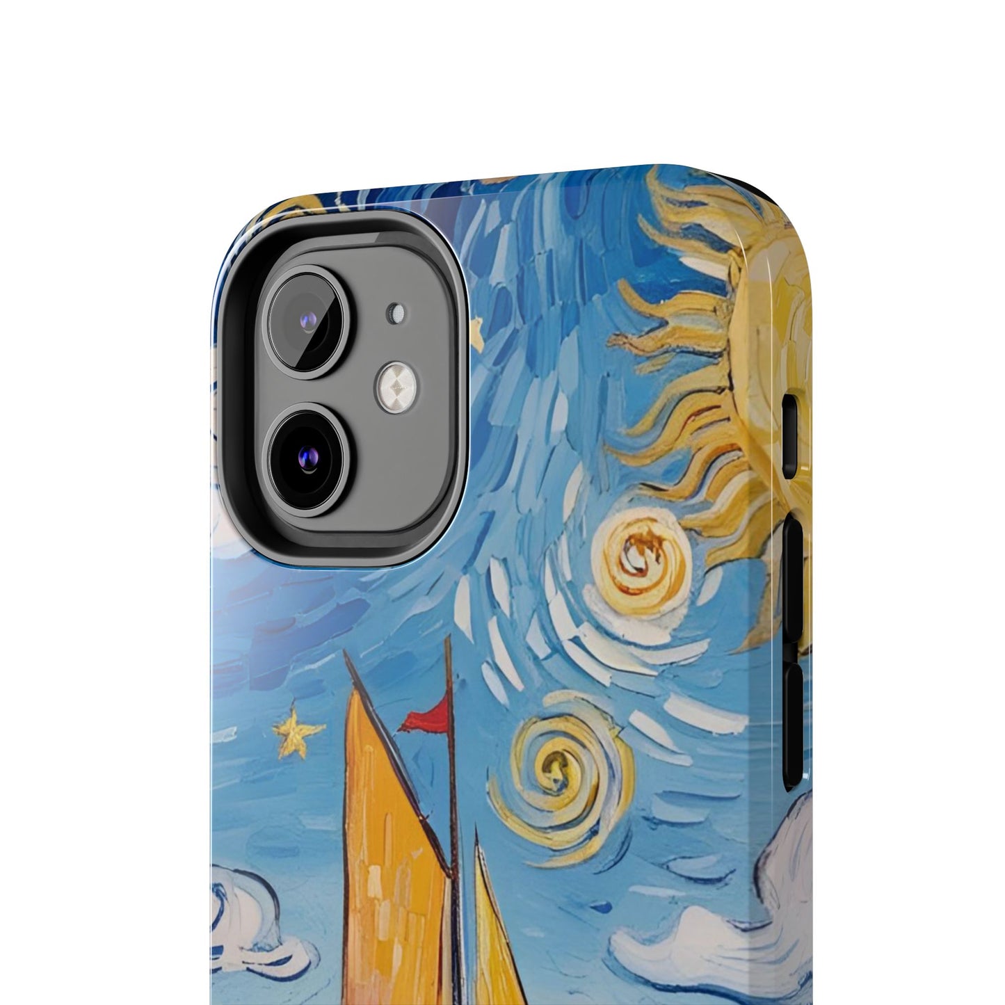 Phone Case - Sailboat Artsy Pattern Tough Phone Case