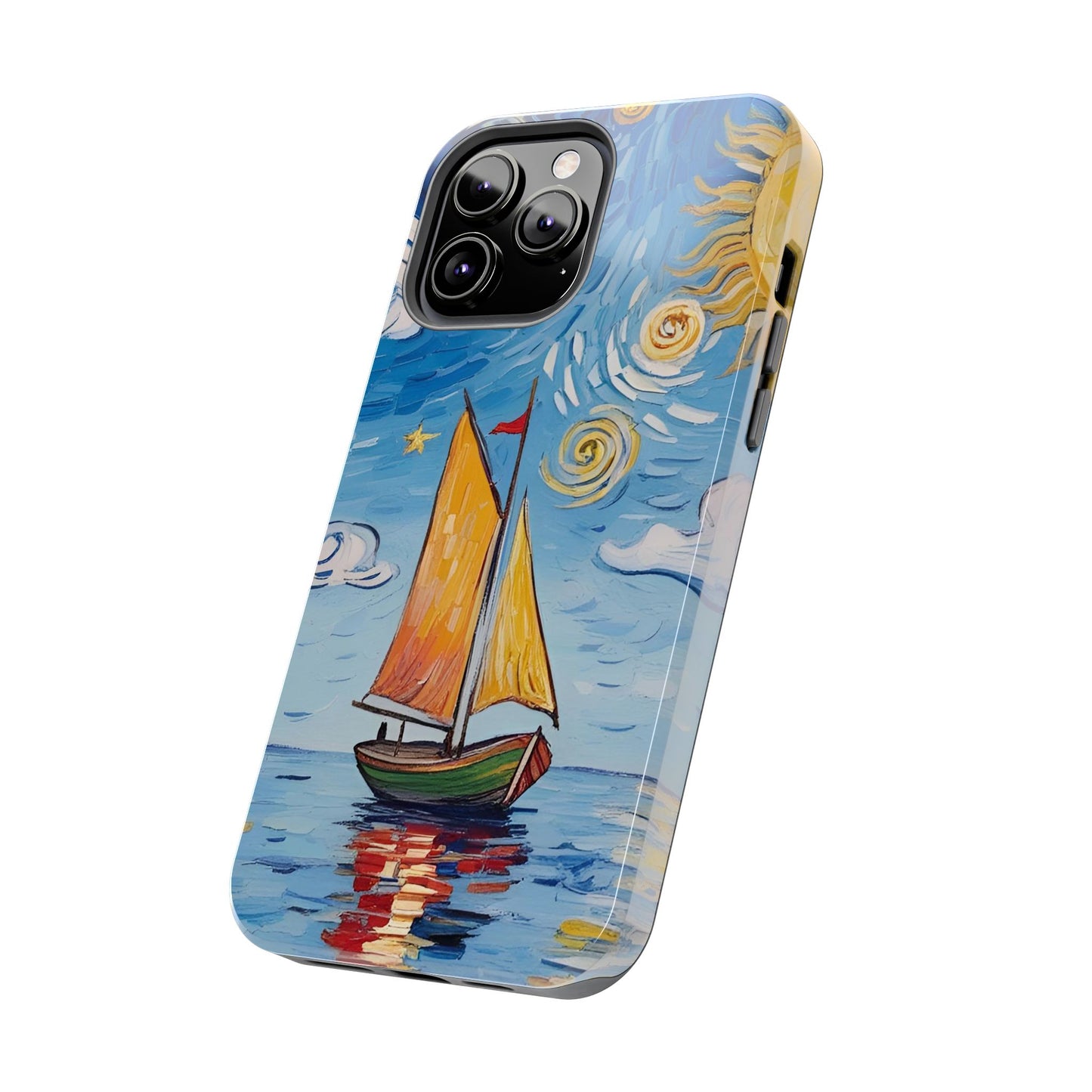 Phone Case - Sailboat Artsy Pattern Tough Phone Case