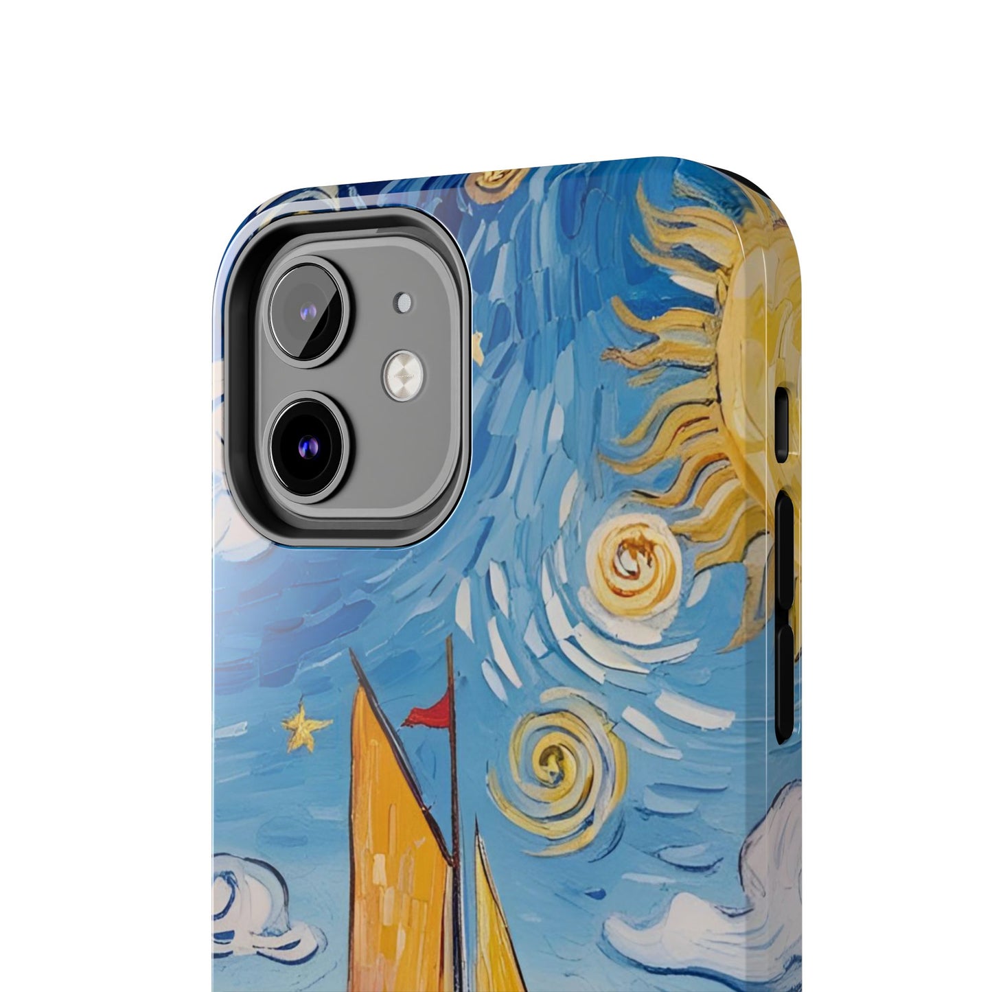 Phone Case - Sailboat Artsy Pattern Tough Phone Case