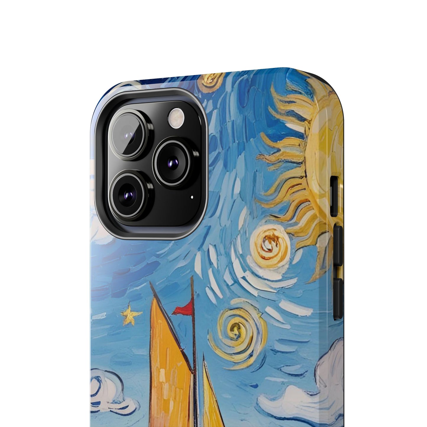 Phone Case - Sailboat Artsy Pattern Tough Phone Case