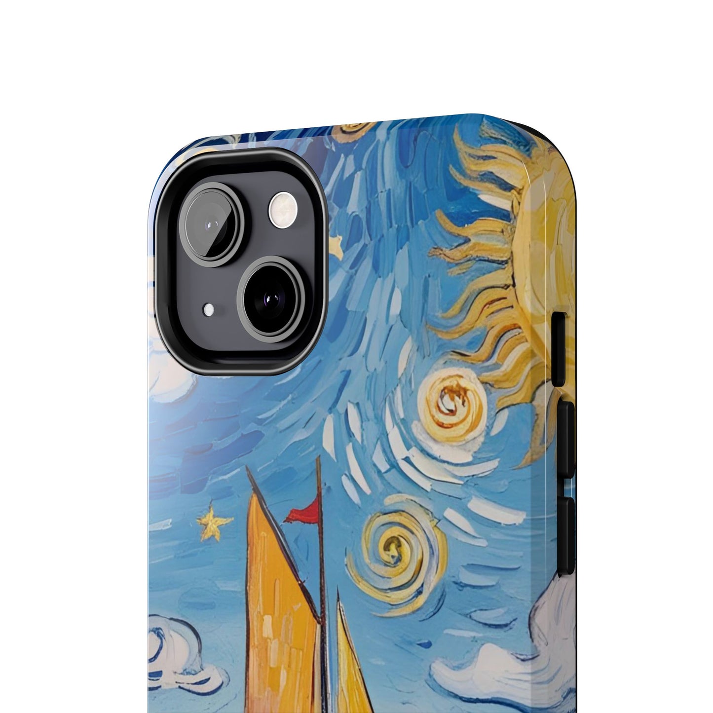 Phone Case - Sailboat Artsy Pattern Tough Phone Case