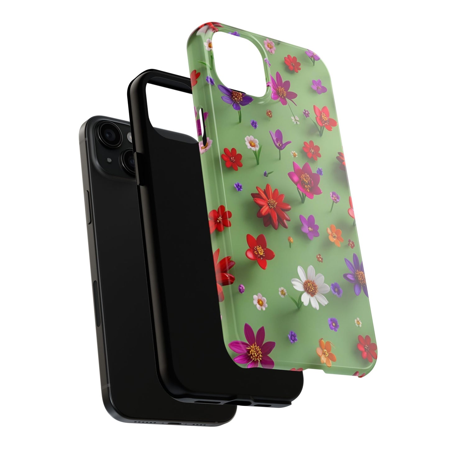 Tough Phone Cases - Summer Flowers in 3D