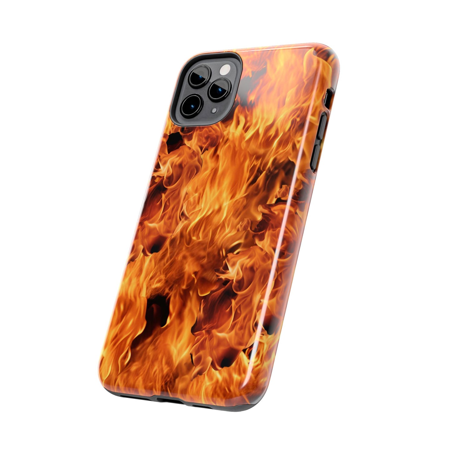 Fire Flame Design Tough Phone Case for iPhone and Samsung Smartphones