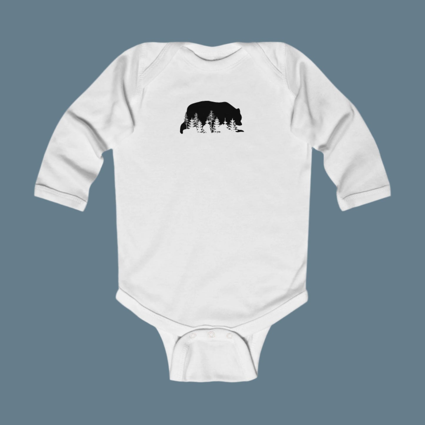 Camping Infant Long Sleeve Bodysuit