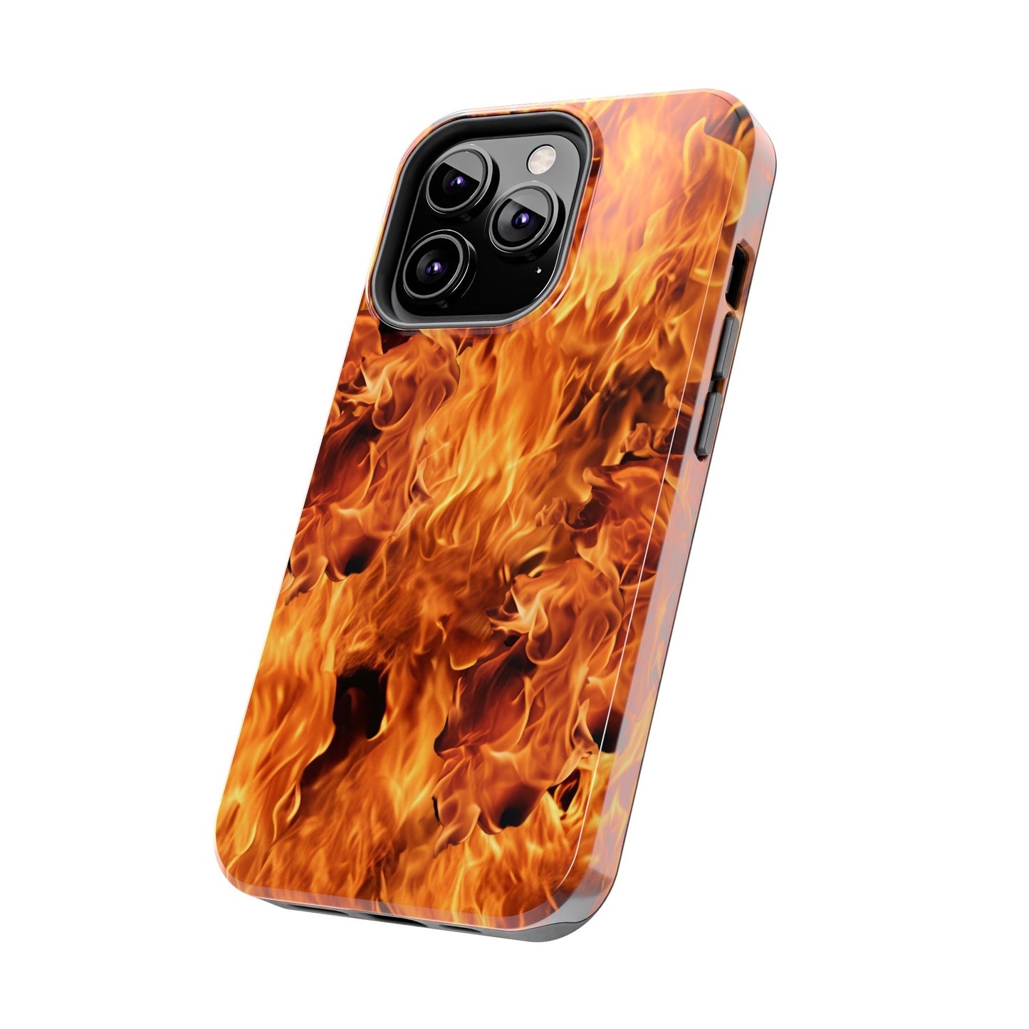 Fire Flame Design Tough Phone Case for iPhone and Samsung Smartphones