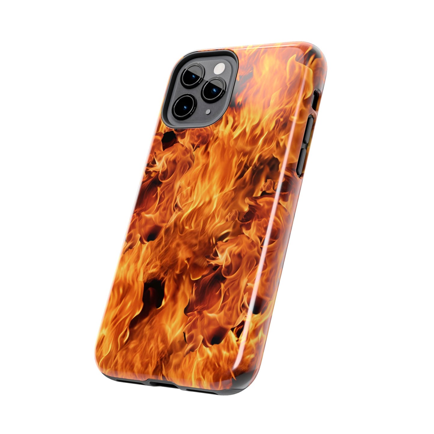 Fire Flame Design Tough Phone Case for iPhone and Samsung Smartphones